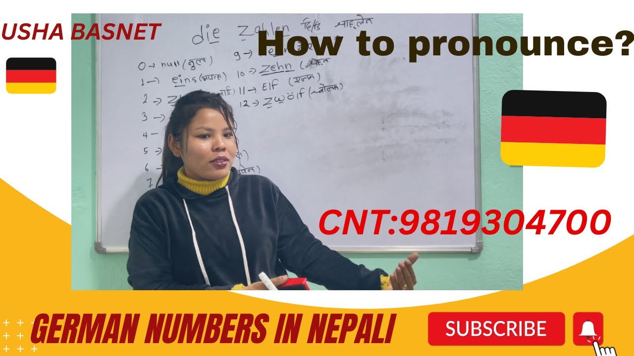German Numbers in Nepali.How to pronounce German Numbers? German Numbers Kasari pronounce garne?