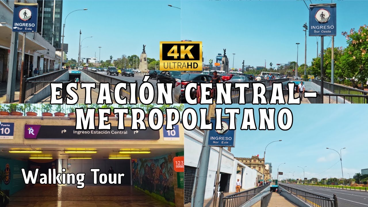Estación Central Metropolitano Lima Perú 2024 4K | Recorriendo la concurrida estación | Walking Tour