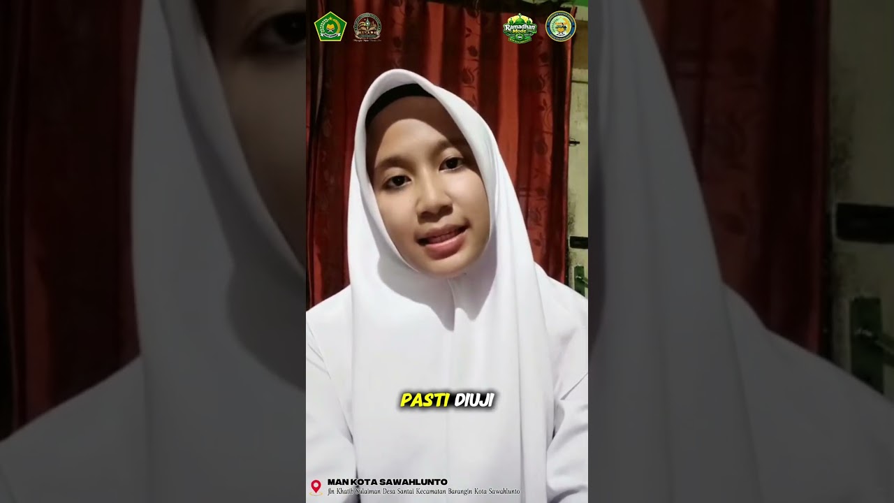 DAY 7 | CERAH (Ceramah Ramadhan) MAN Kota Sawahlunto | Novia Dwi 