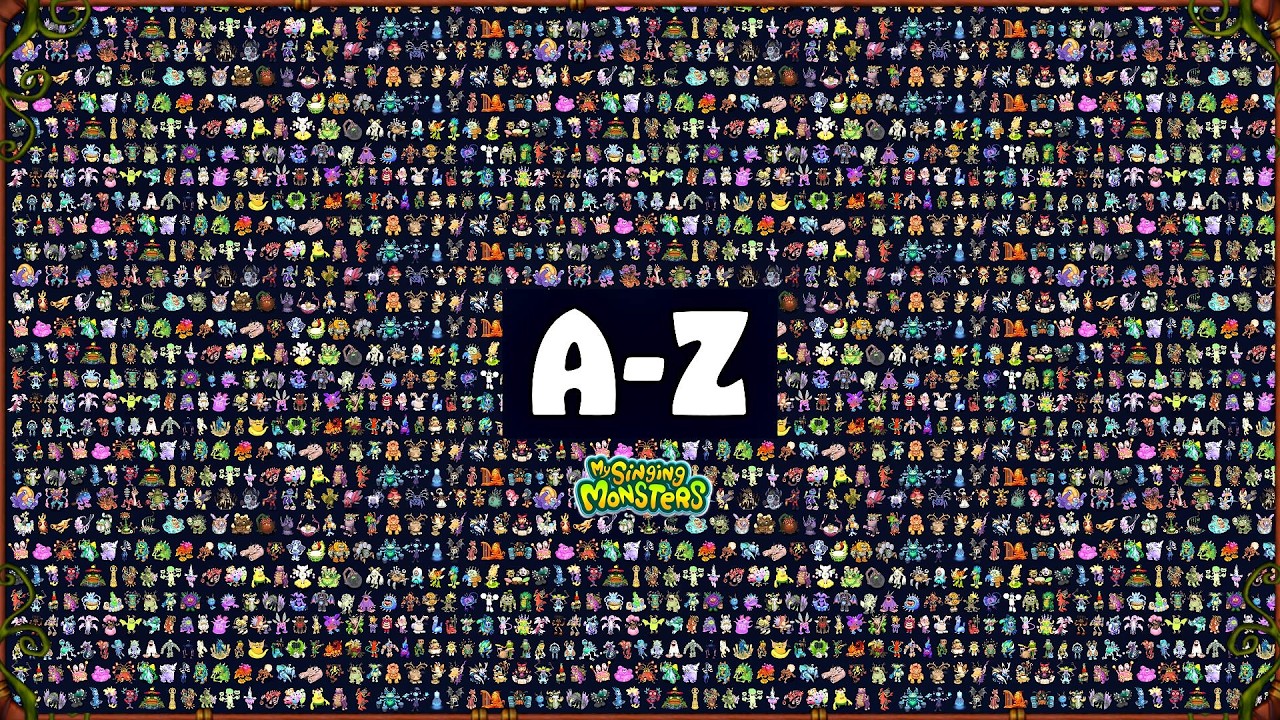 All 557 Monsters Comparison by Alphabethical Order | My Singing Monsters