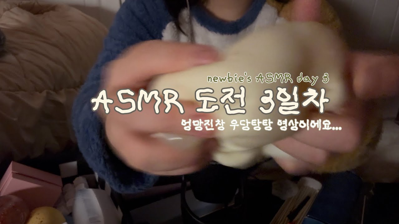 ASMR 도전 3일차!! | 붓 위주 | 초보