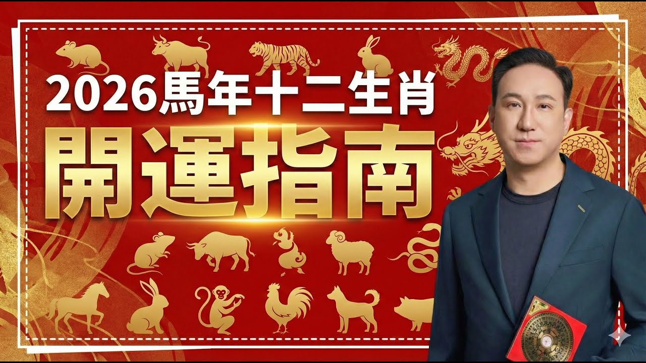2026年十二生肖開運指南｜全集｜馬年貴人在哪？衝害怎麼化？財運與事業如何升勢？｜振鴻師傅一次講透馬年關鍵開運法！