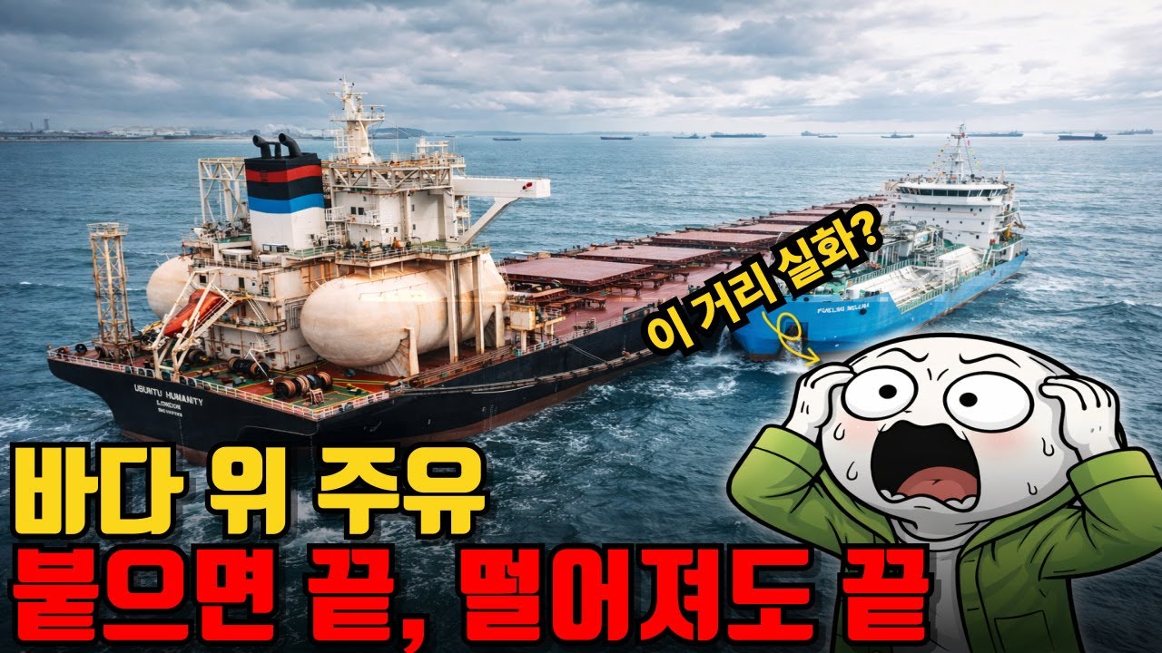 폭탄 싣고 줄타기, 해상 급유의 현실
