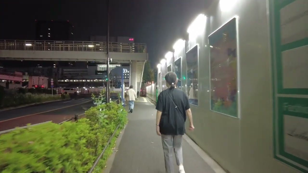 夜の品川駅高輪口から港南口まで散歩 2025年6月上旬　#品川駅