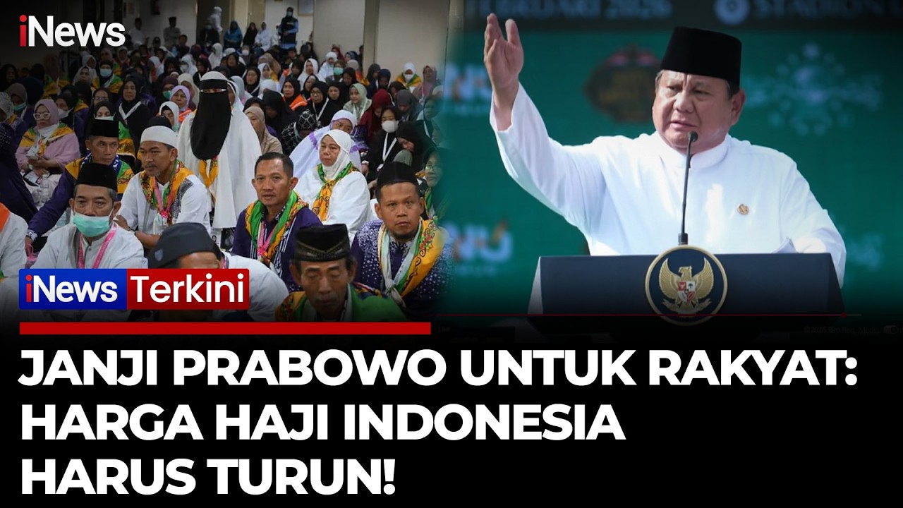 Presiden Prabowo Janji Turunkan Biaya Haji untuk Jemaah Indonesia | iNews Terkini