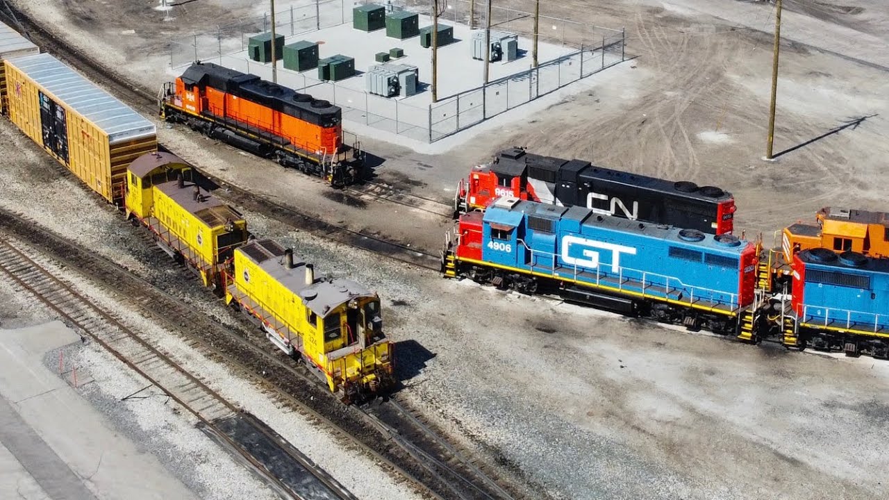 GTW SD40-3s, Gary Railway, and more at CN's Kirk Yard!