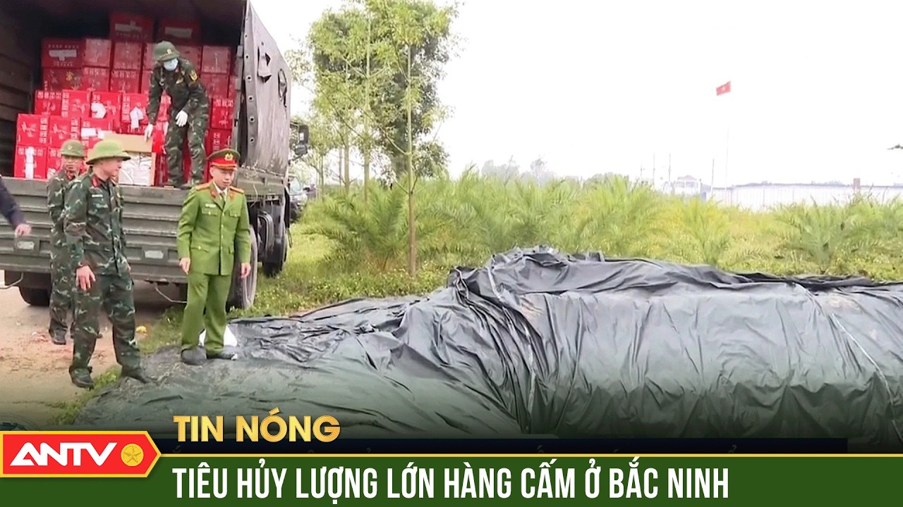 Tiêu hủy gần 11 tấn pháo hoa nổ buôn bán trái phép ở Bắc Ninh | ANTV