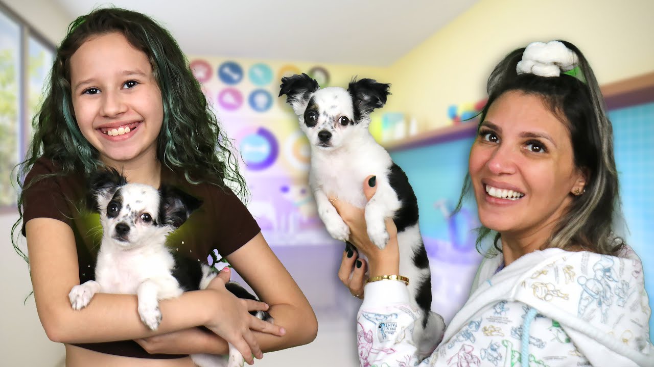 O MELHOR PRESENTE DE TODOS!!!!  GANHEI um CACHORRINHO!