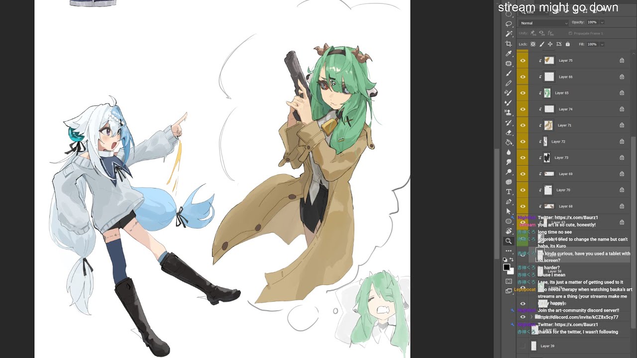 Drawing practice stream – sketching (13.09.2025)
