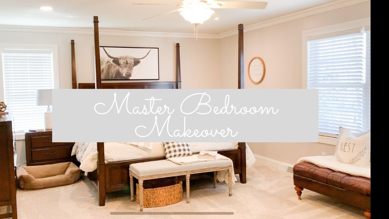 MODERN FARMHOUSE MASTER BEDROOM MAKEOVER 2020 | Simple Decorating Ideas