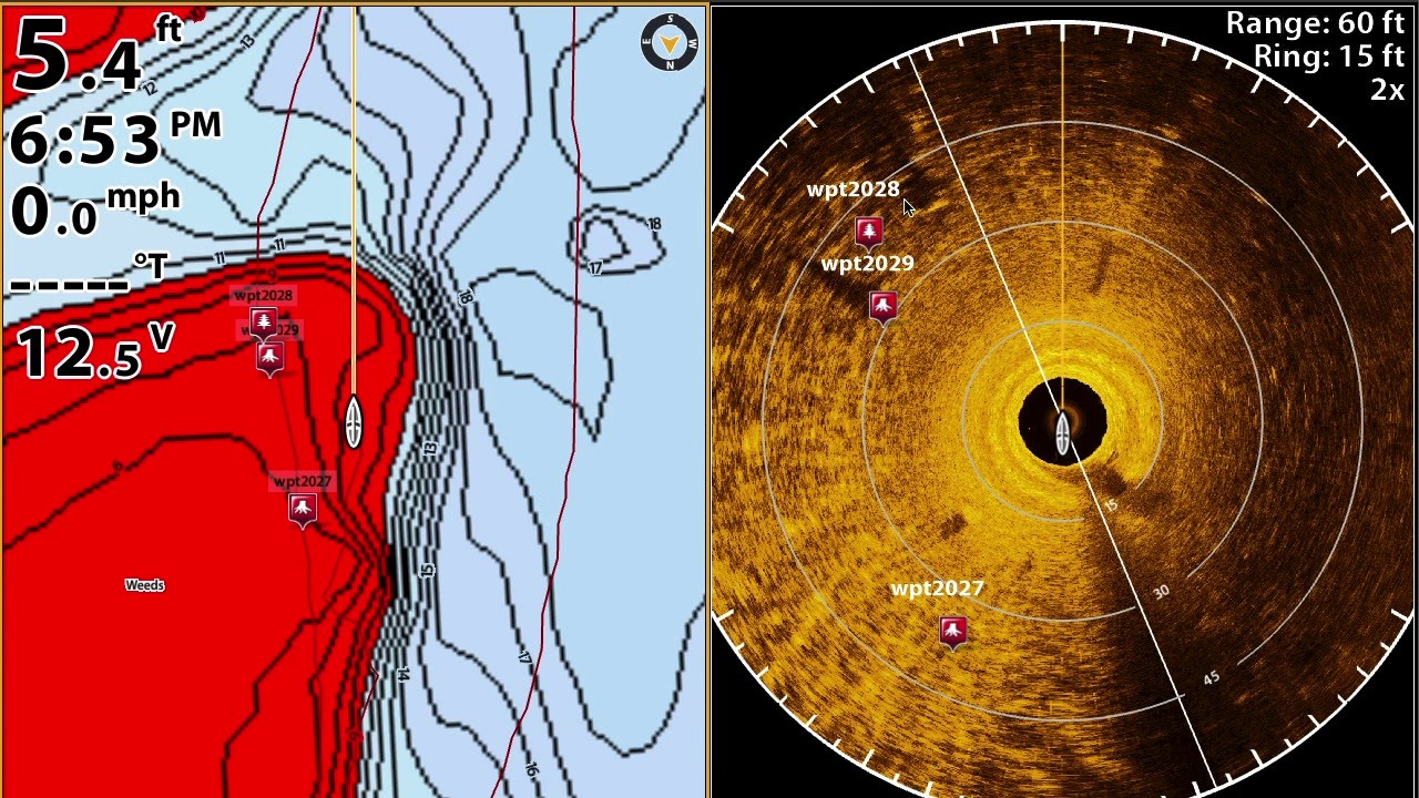 Waypoint accuracy check with Humminbird 360