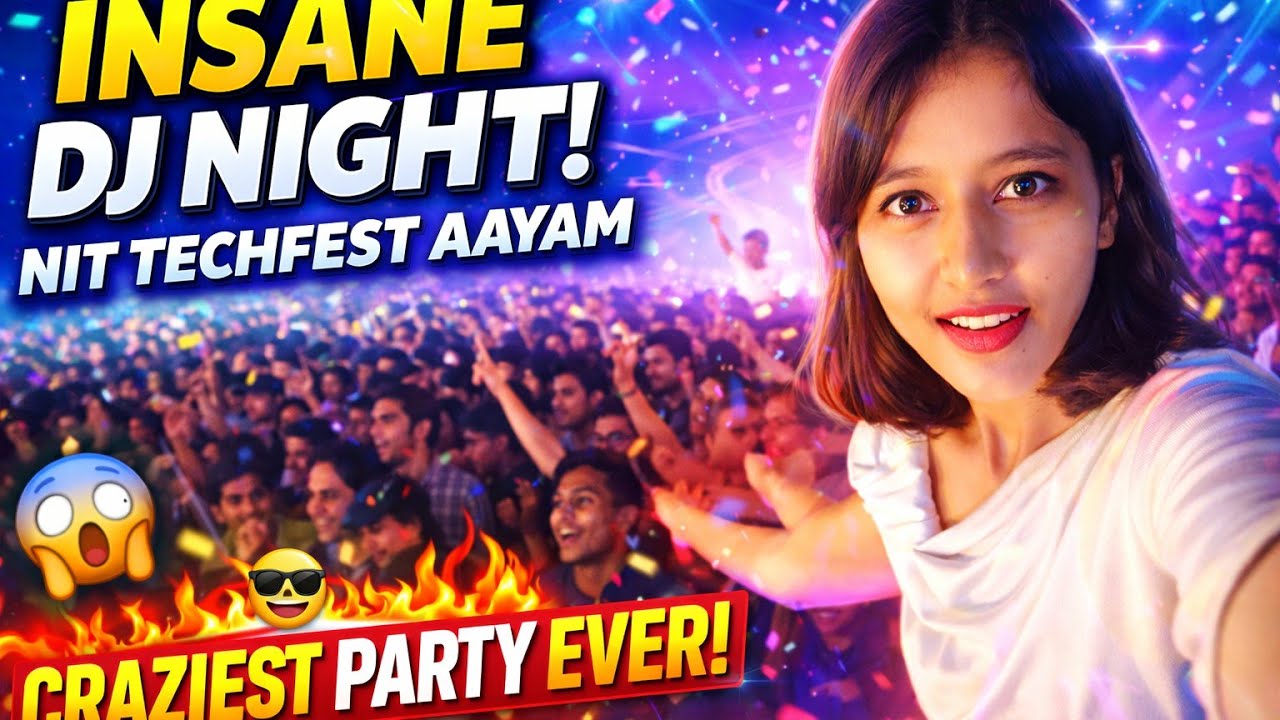 NIT Agartala DJ Night🔥 Craziest Crowd Ever | AAYAM Techfest 2026 #dance #music #song #dj #india #top