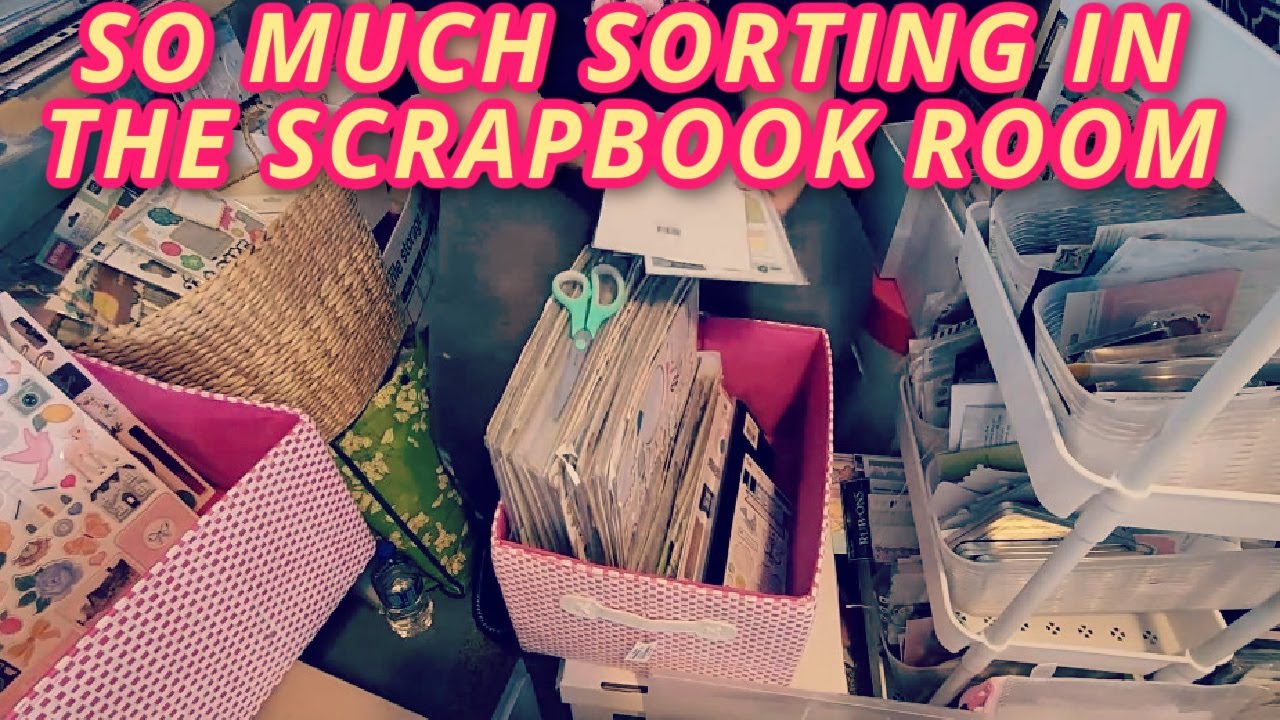 SO MUCH SCRAPROOM SORTING | Wow, I Have a LOT! | Collab with @ABeautifulMessExtremeCle-zl1wp