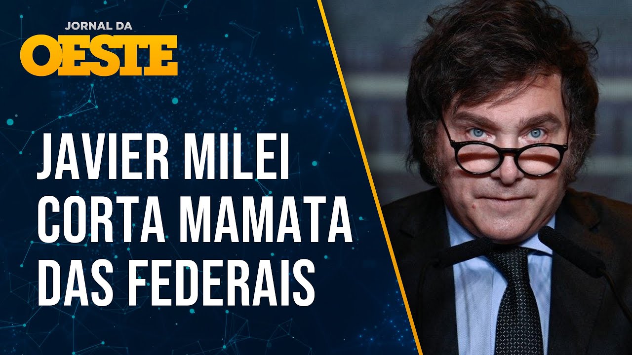 Estudante brasileira protesta após Milei cortar orçamento de universidades federais na Argentina