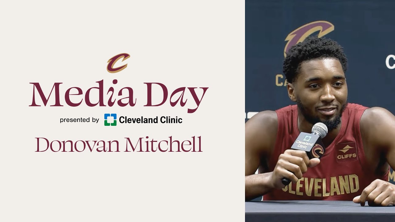 Donovan Mitchell | Media Day presented by Cleveland Clinic