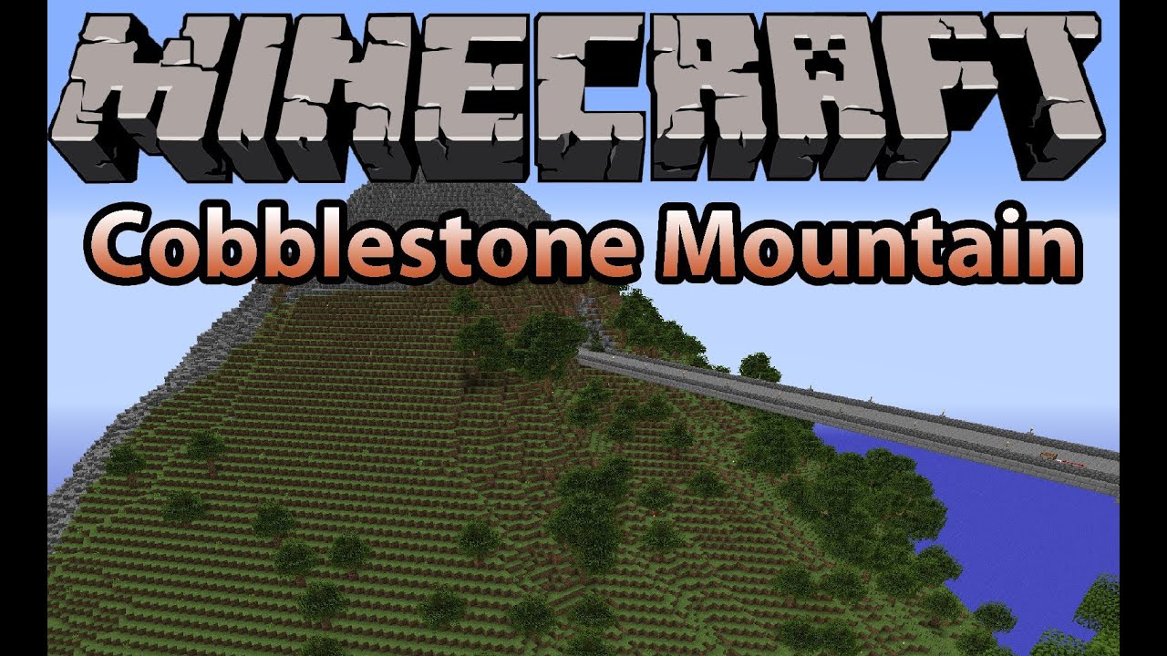 Minecraft Tutorial: How to Quickly Create a Cobblestone Mountain