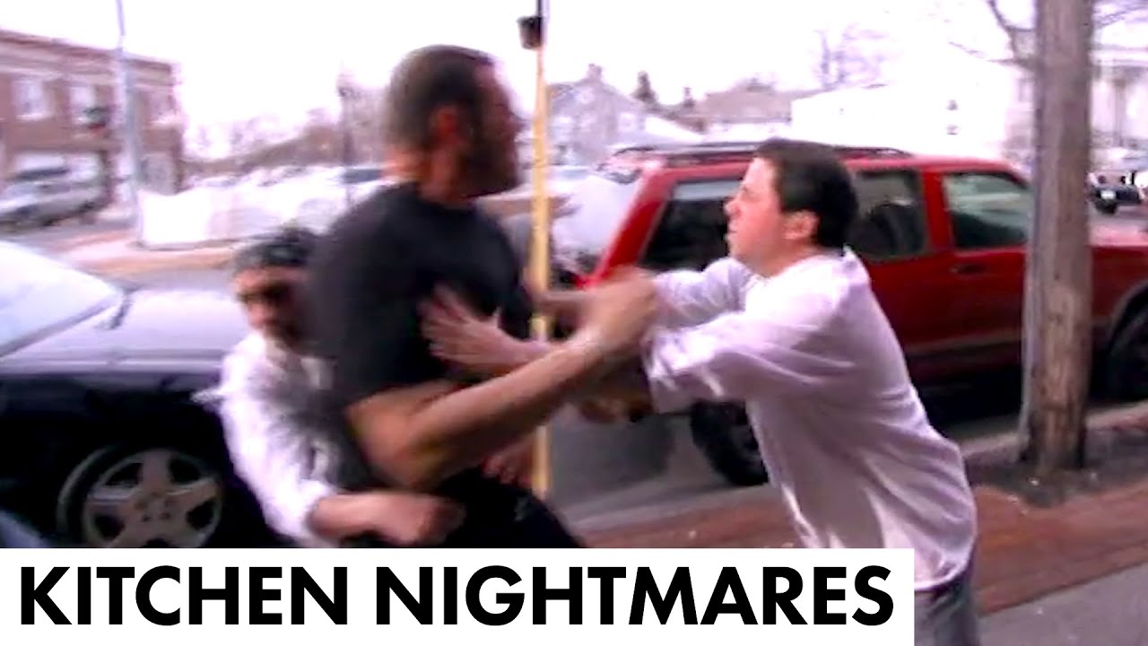Gordon Ramsay Get Caught In The Middle Of A fight | Kitchen Nightmares