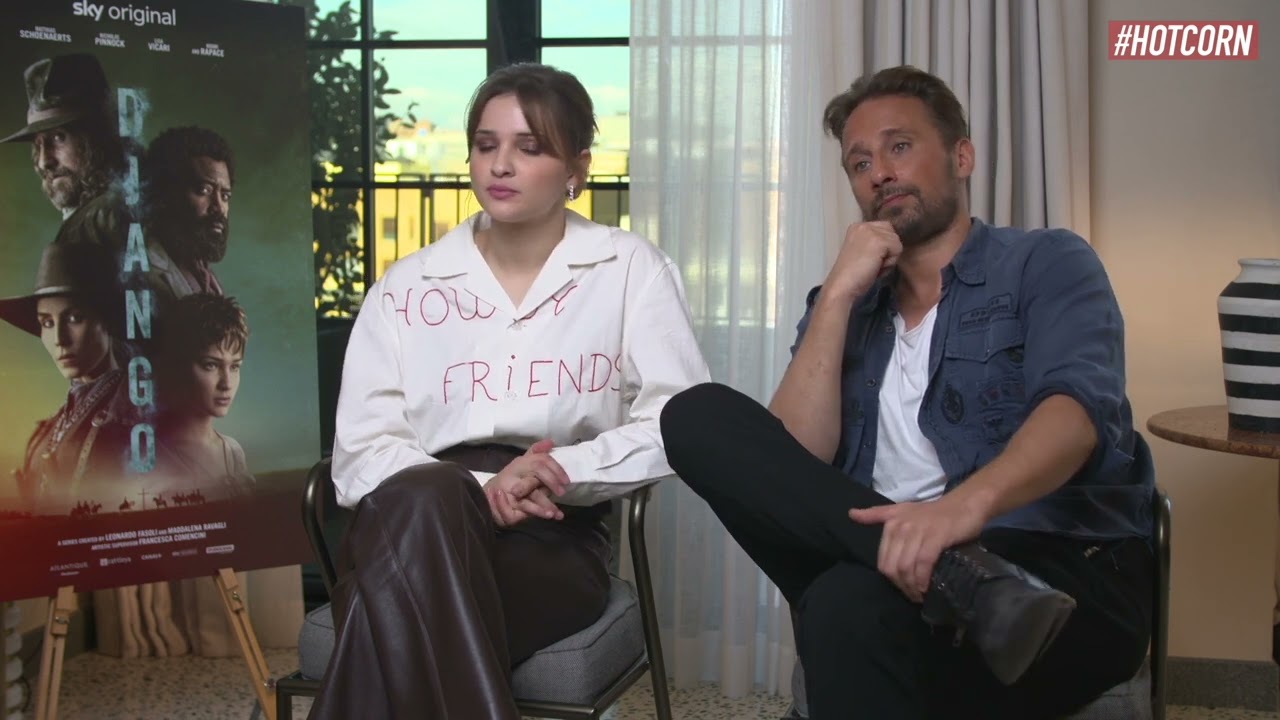 DJANGO | Matthias Schoenaerts & Lisa Vicari Interview / Intervista | HOT CORN