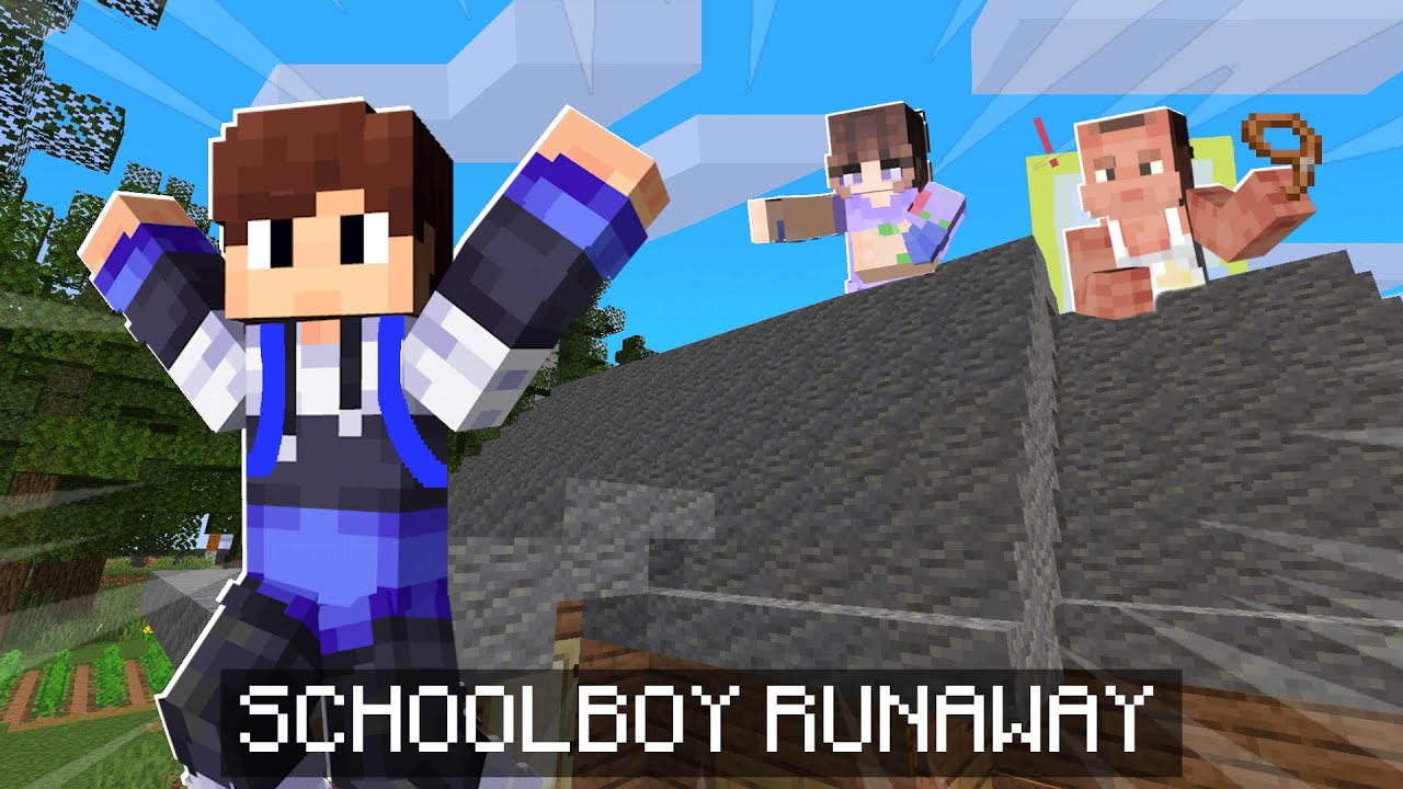 Я СБЕЖАЛ ЧЕРЕЗ КРЫШУ В МАЙНРКАФТ! ▷ [Schoolboy Runaway] ▷ MINECRAFT REVEN!