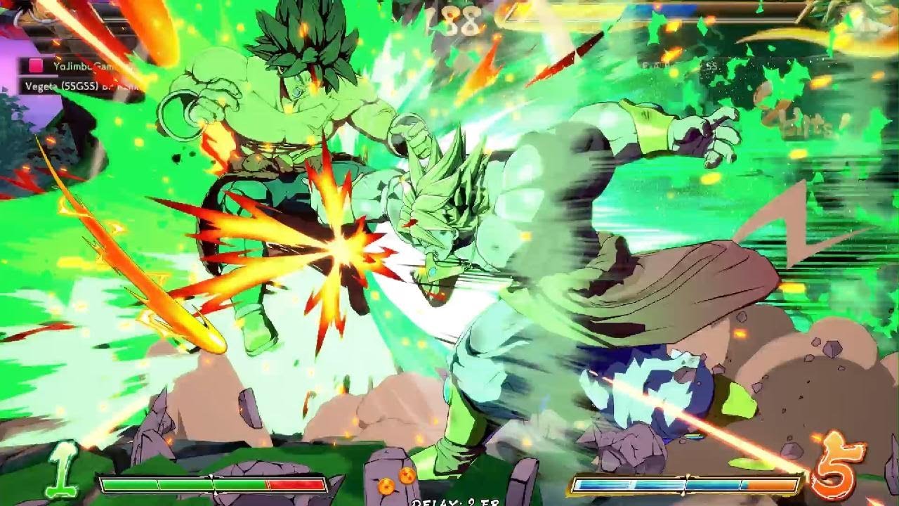 DBFZ 🍋 SSGoku ZBroly Kefla vs 😈 SSB Gogeta Vegeta DBS Broly