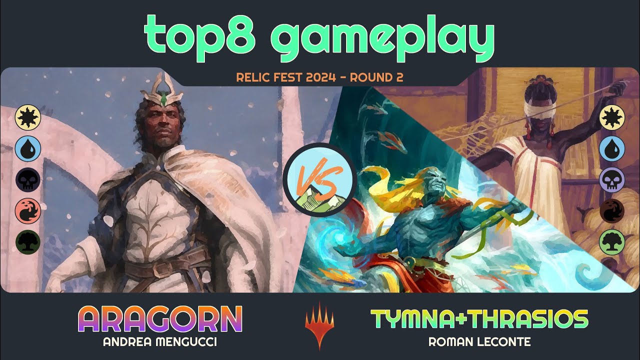Aragorn vs. Tymna & Thrasios - Relic Fest 2024 - R2 - Duel Commander - EDH│MTG│bitzelberg