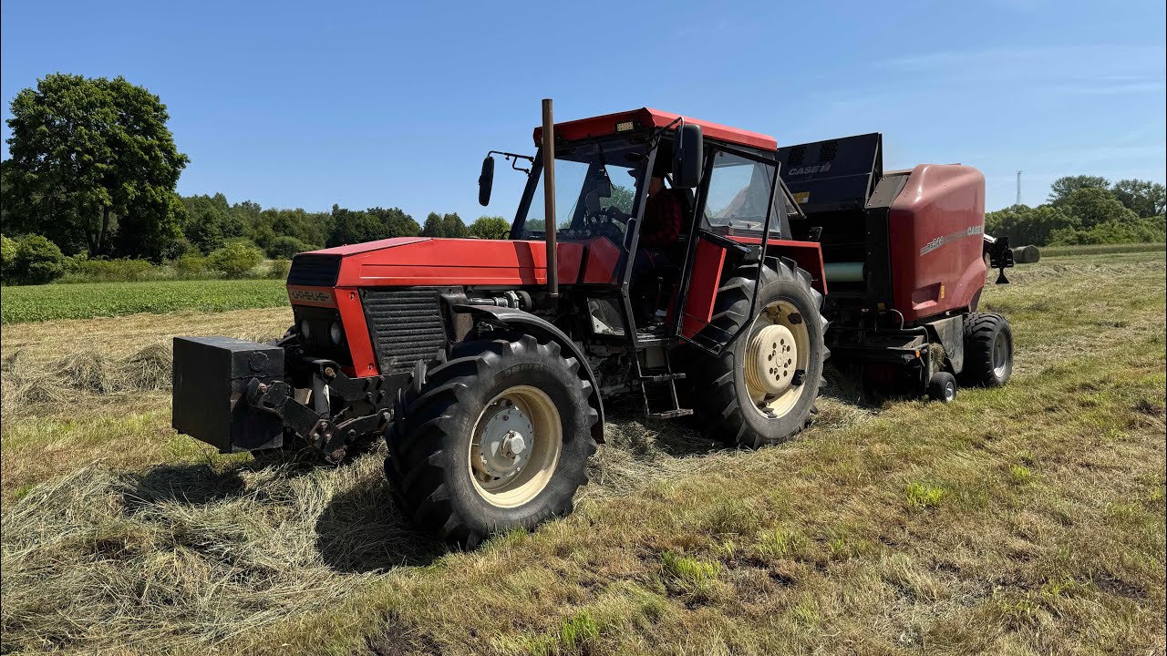 Ursus 1614 + Prasa CASE RB344 czyli STARA SZÓSTKA w zastępstwie „NOWOCZESNOŚCI” Rolnik Łukasz