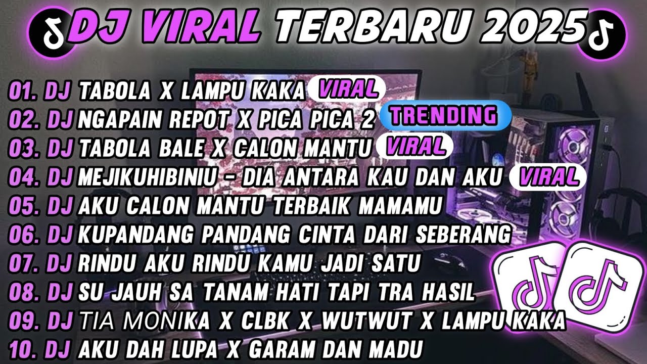 DJ TIKTOK TERBARU 2025-🎵DJ TABOLA BALE X LAMPU KAKA  🎵DJ PICA PICA 2 X TABOLA BALE FULL ALBUM 
