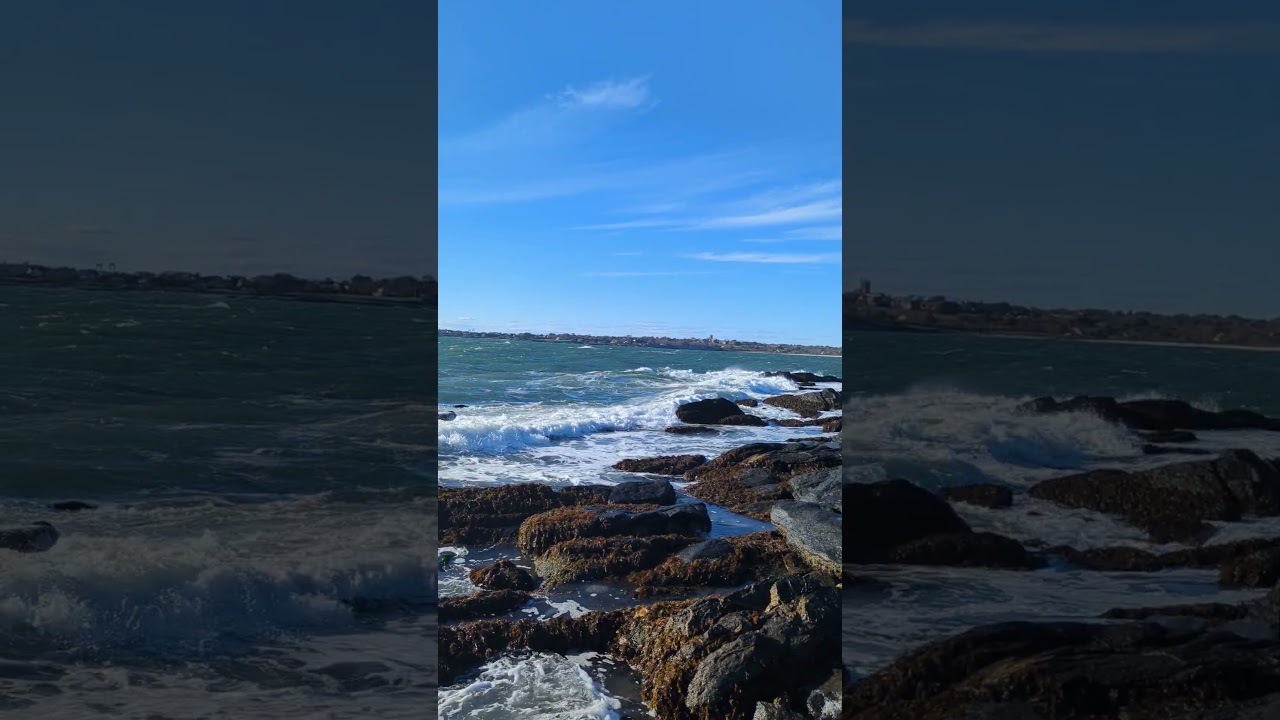Rough Surf at Sachuest Point during a Wind Event, Middleton, Rhode Island