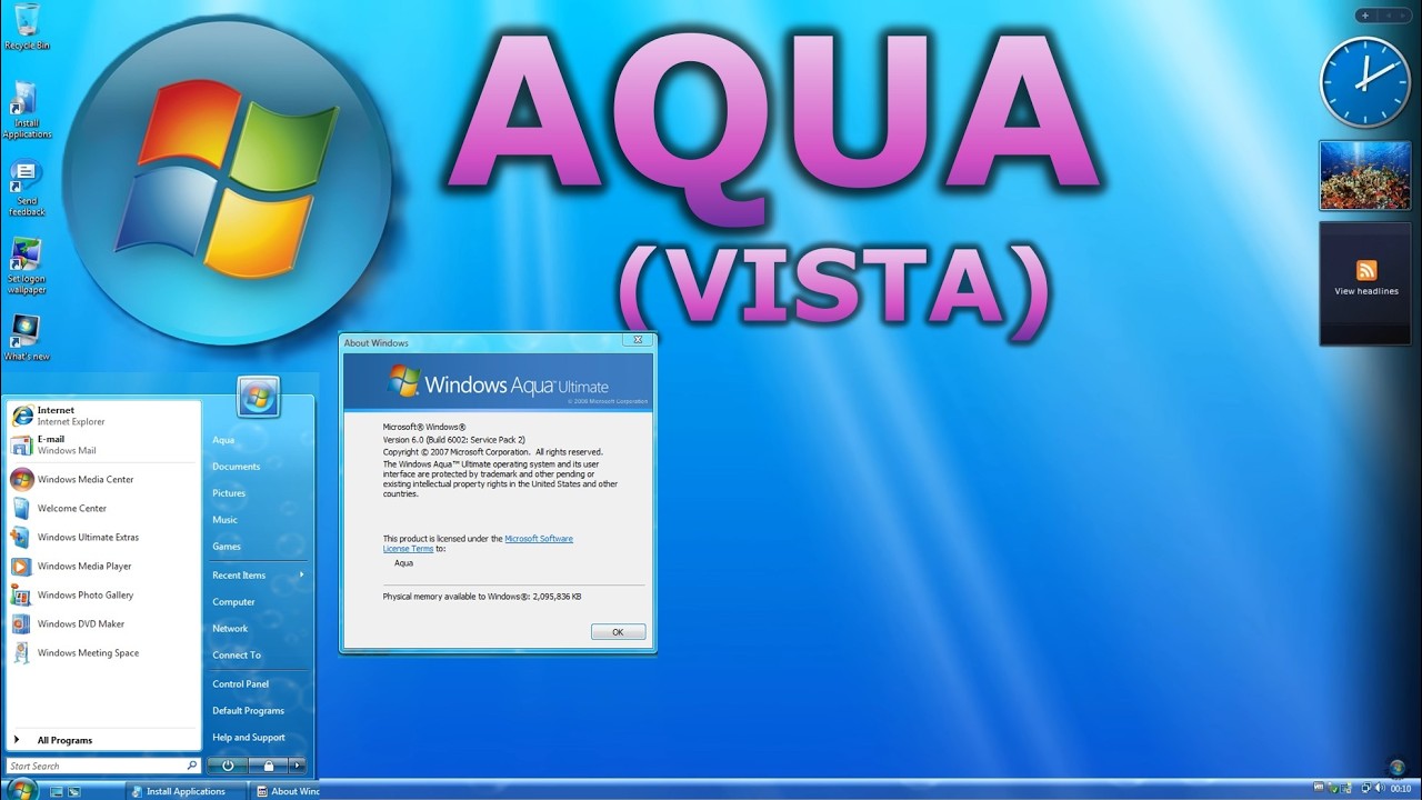 Windows Aqua: Esas Resmi Vista Bu mu Olmalıydı?