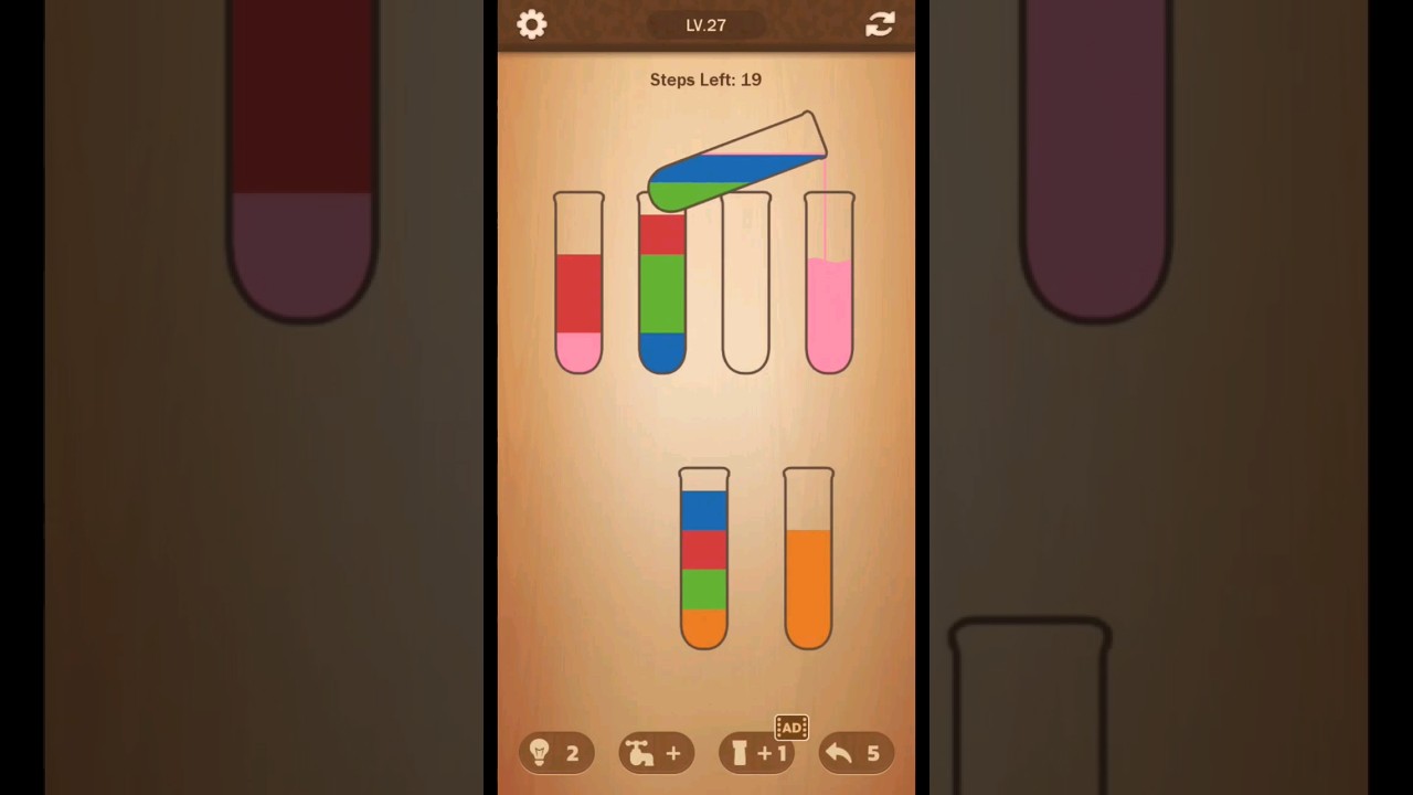 BRAINBOOM - Water Sort Puzzle - LEVEL 27 #shorts #brainboom