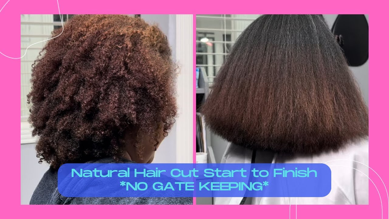 Haircut From Start to Finish on Natural Hair