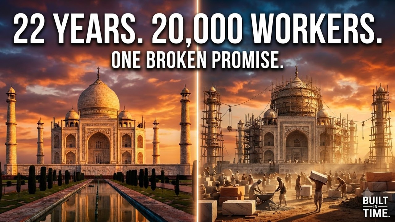 22 Years, 20,000 Workers, One Broken Promise &mdash; The Taj Mahal (AI Visualization)