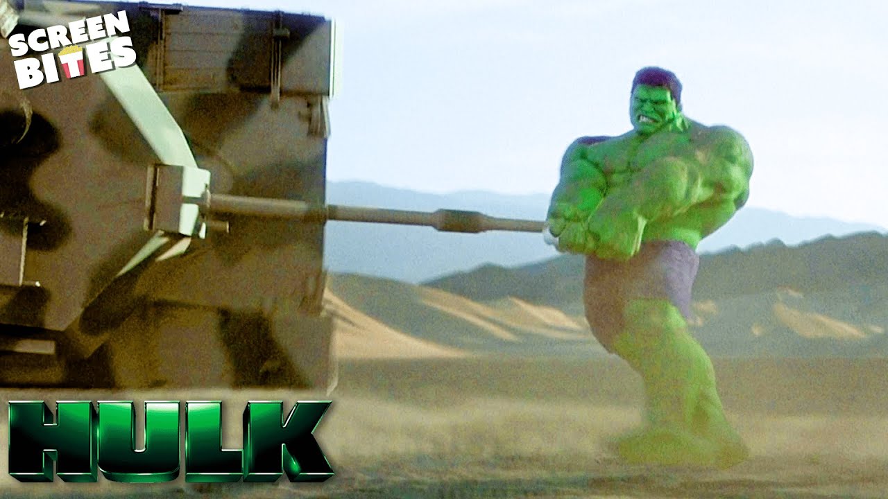 Hulk VS Armoured Tanks | Hulk (2003) | Screen Bites