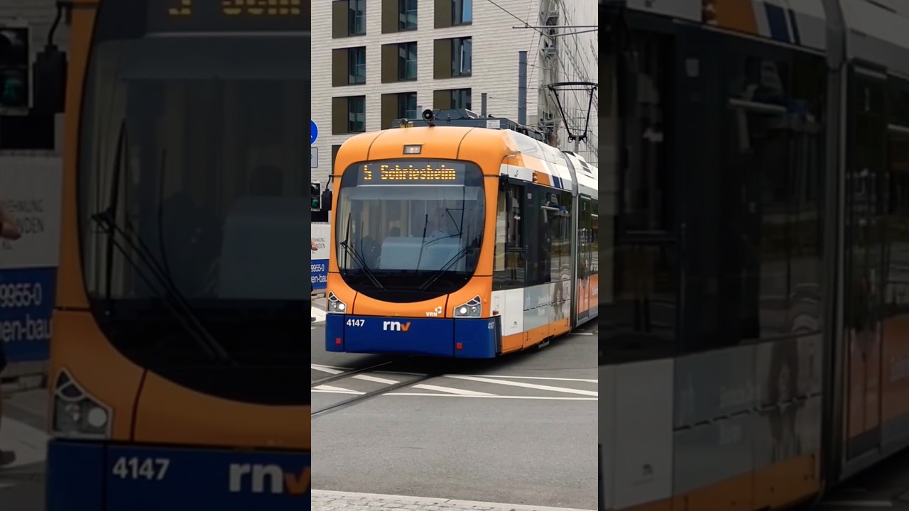 Heidelberg Tram 🇩🇪 &bull; RNV6 4147 &bull; Hauptbahnhof &bull; 24.07.2023