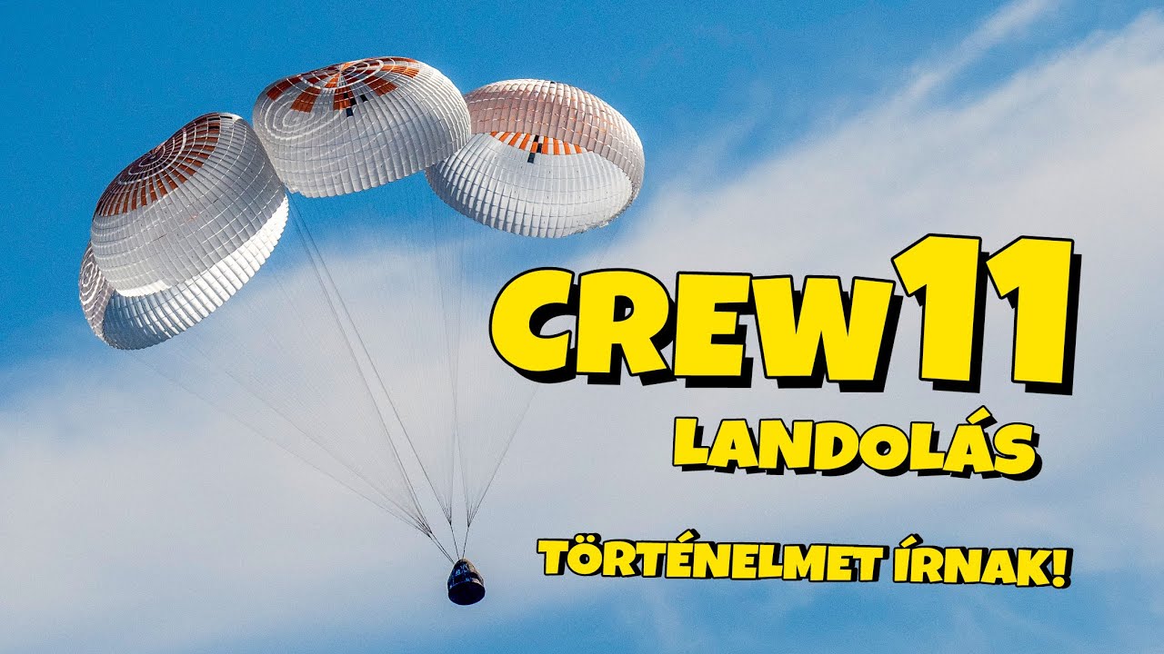 Crew-11 küldetés IDŐ ELŐTTI landolása 🌏 ÉLŐ közvetítés!! SPACEJUNKIE #spacejunkie  #crew11