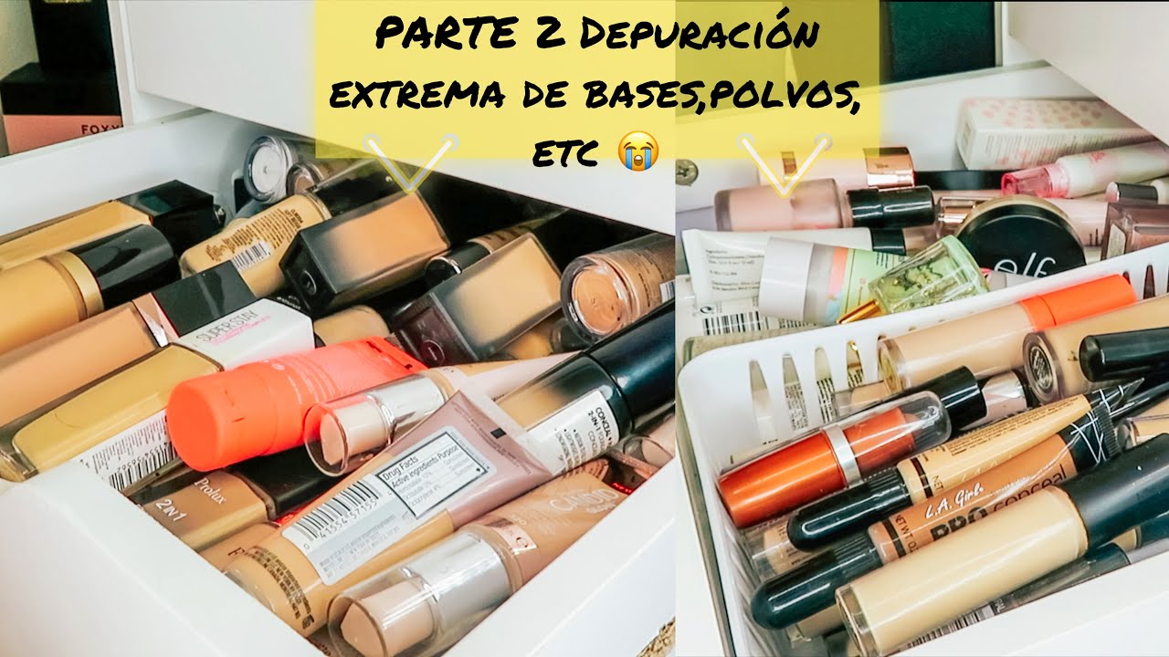 PARTE 2 DEPURACION EXTREMA DE BASES,PRIMERS,CORRECTORES Y POLVOS |IVETTE ARAIZA|