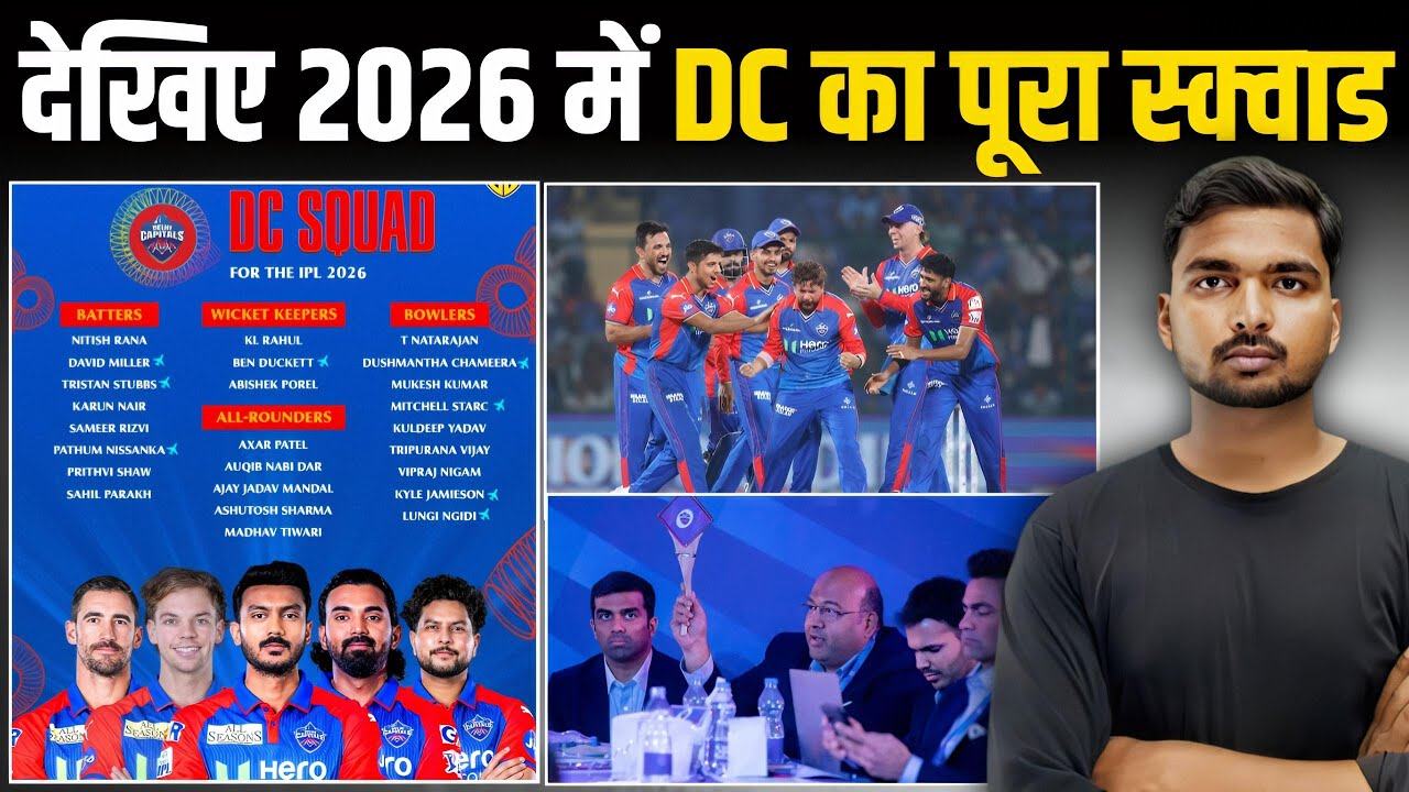 DC Team 2026 Full Squad | IPL 2026 Delhi Capital Players List