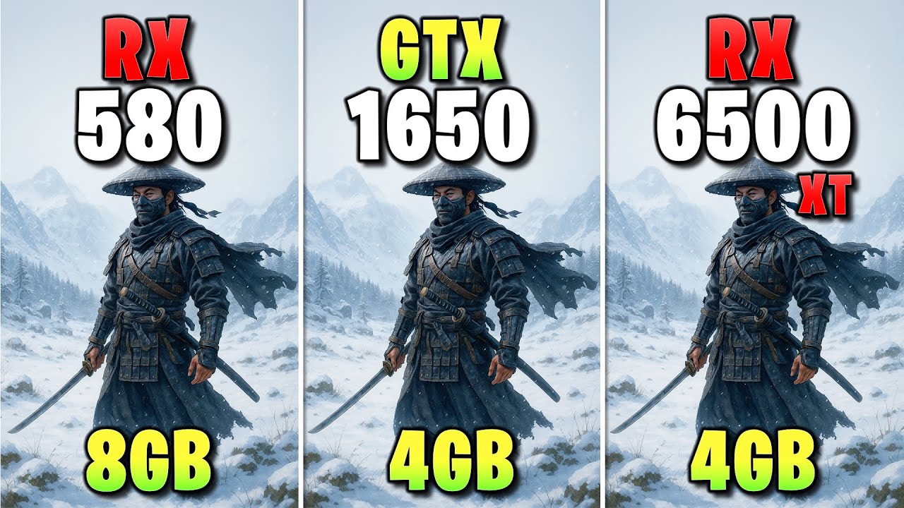 GTX 1650 vs RX 6500 XT | 10 Game Benchmark | 1080p Gaming Test