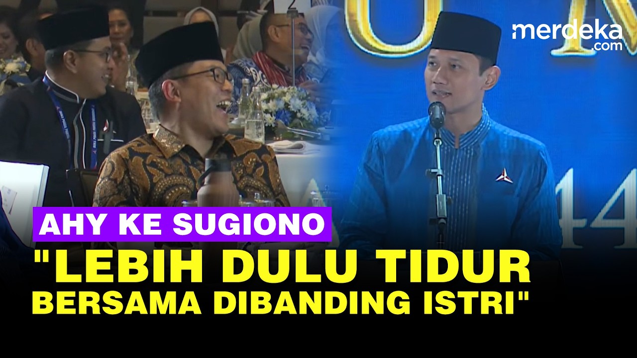 Kelakar AHY Kenal Dekat Menlu Sugiono: Lebih Dulu Tidur Bersama Dibanding Istri