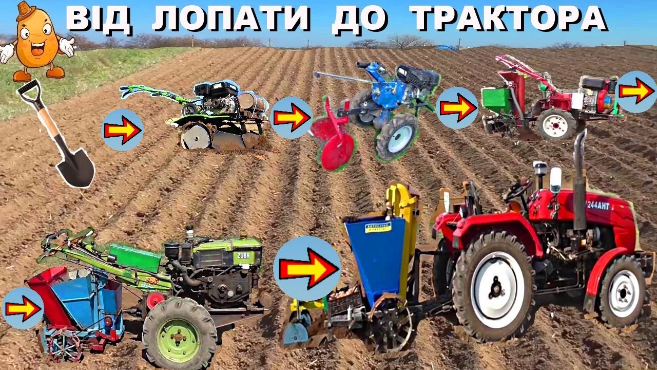 Методи посадки картоплі !!!