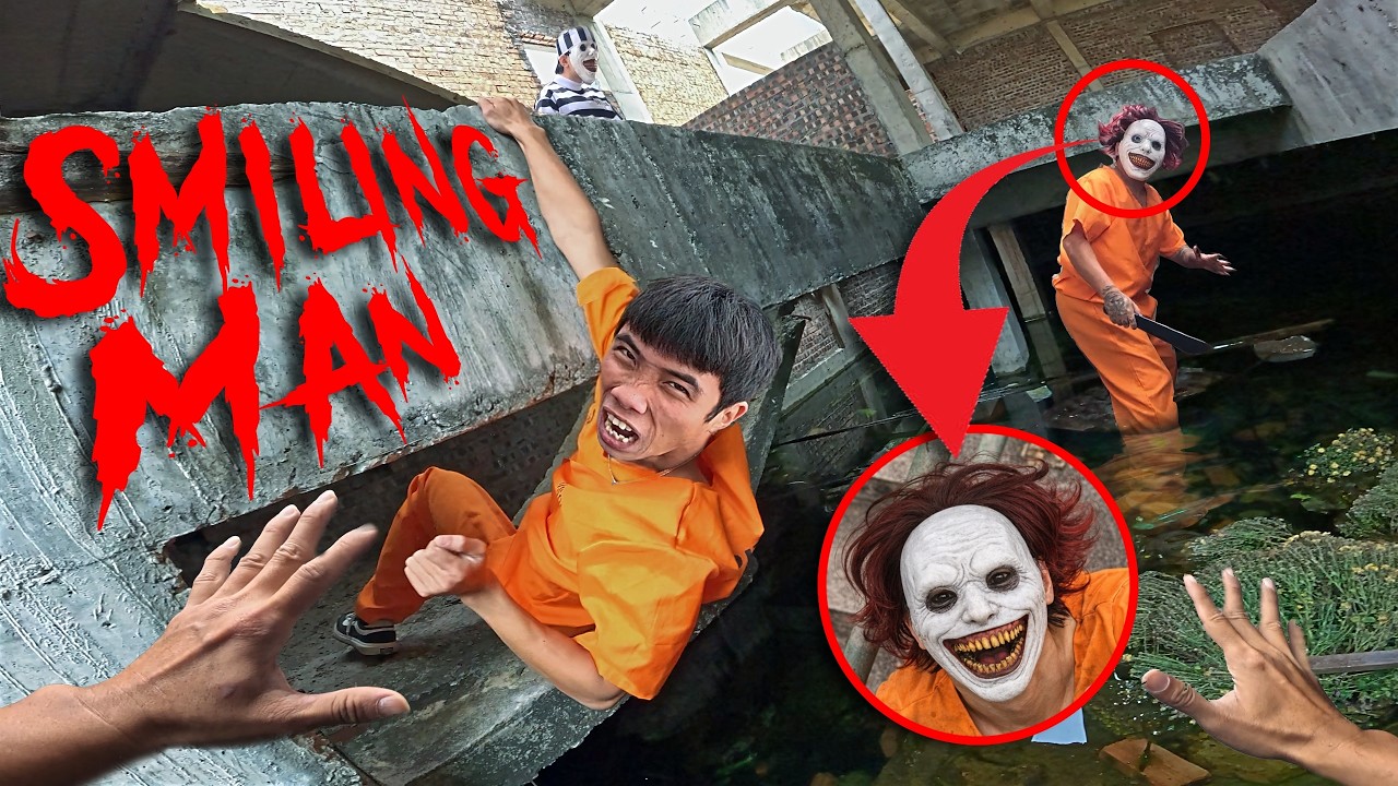 POLICE VS SMILING MAN ESCAPING  IN REAL LIFE | P04 | Parkour Pov Horror Film| By B2F Viet Nam