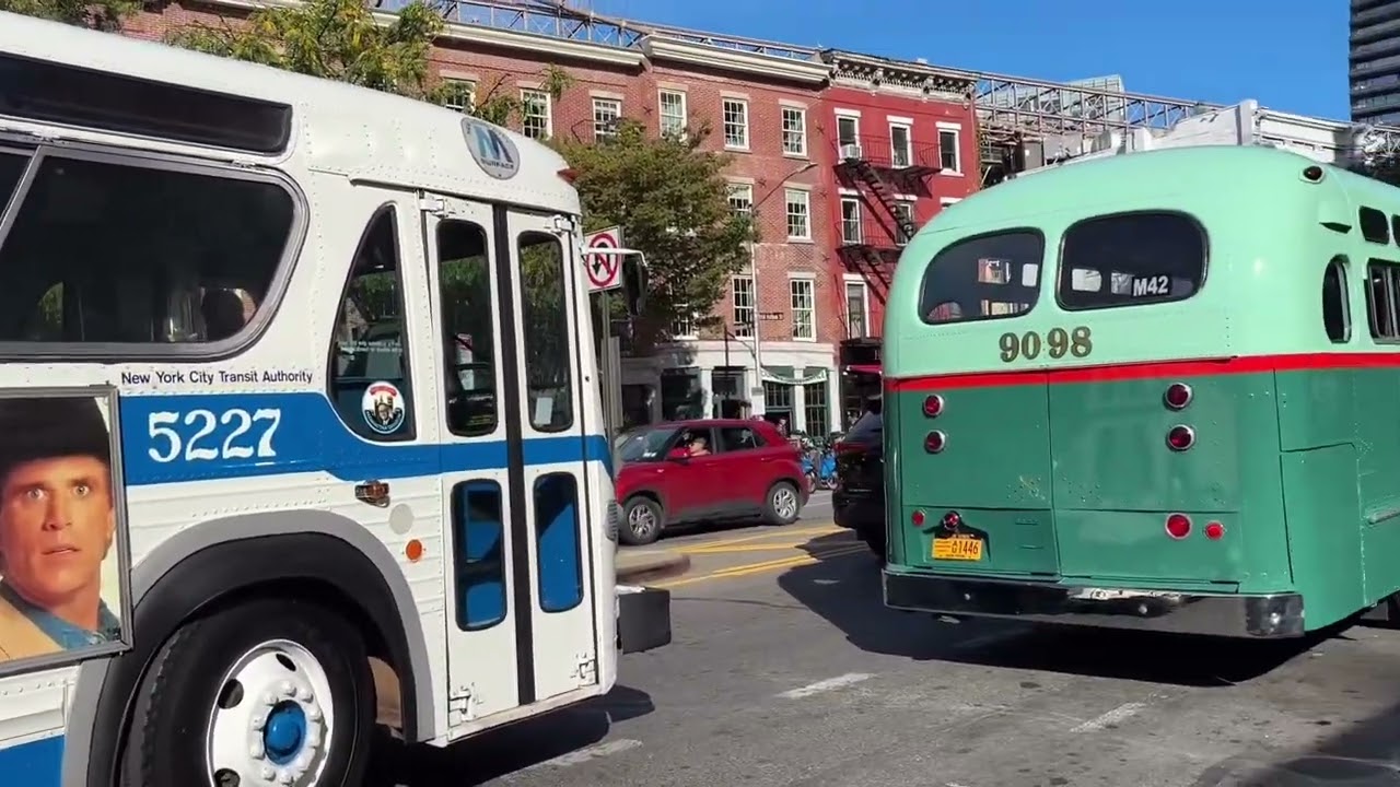 MTA Museum Buses Departing the 2025 Annual Bus Festival