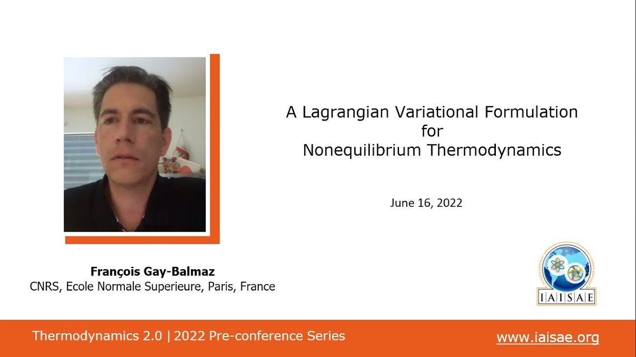 T2022 PC04 Fran&ccedil;ois Gay-Balmaz (CNRS, France): Pre-conference Series