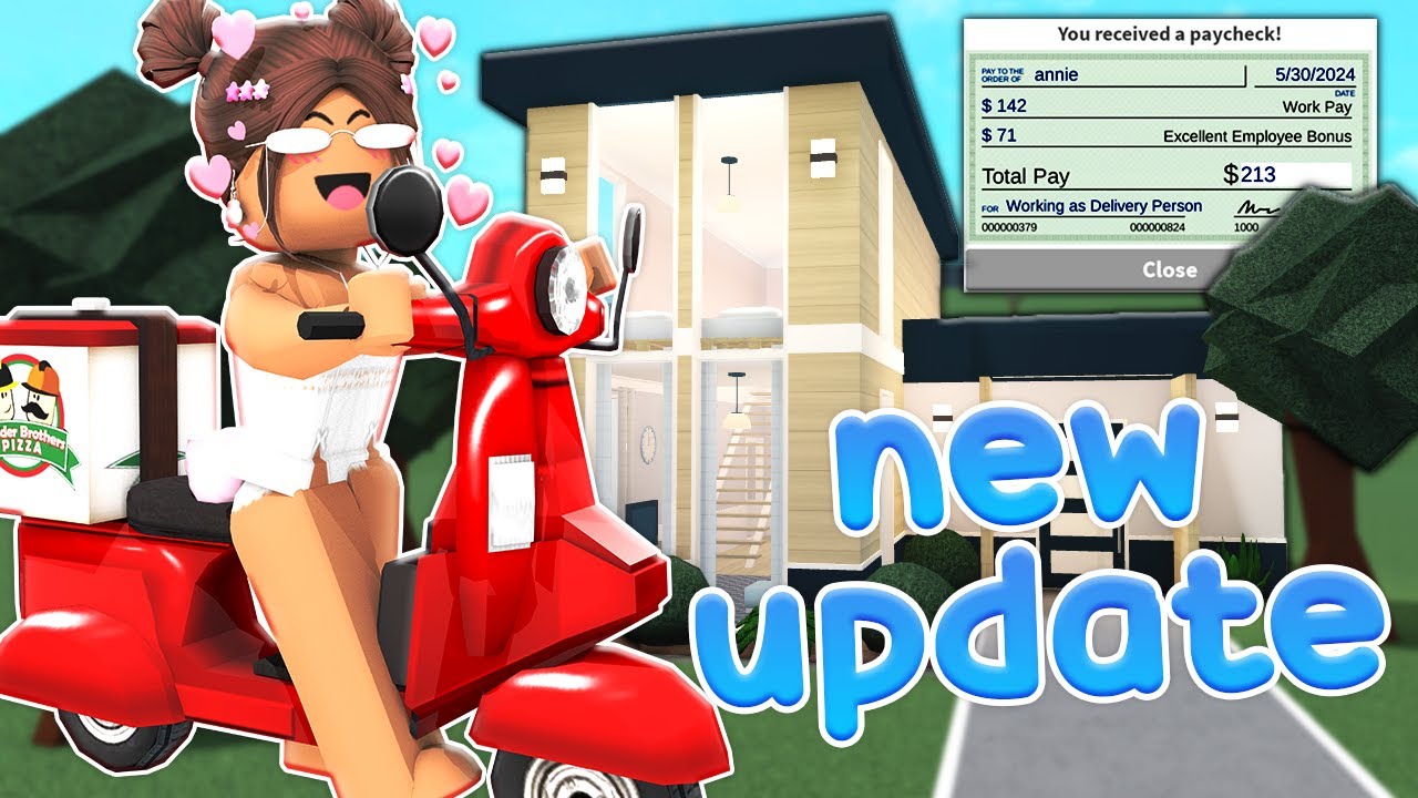 can you still build a bloxburg house working 10 mins at pizza planet?