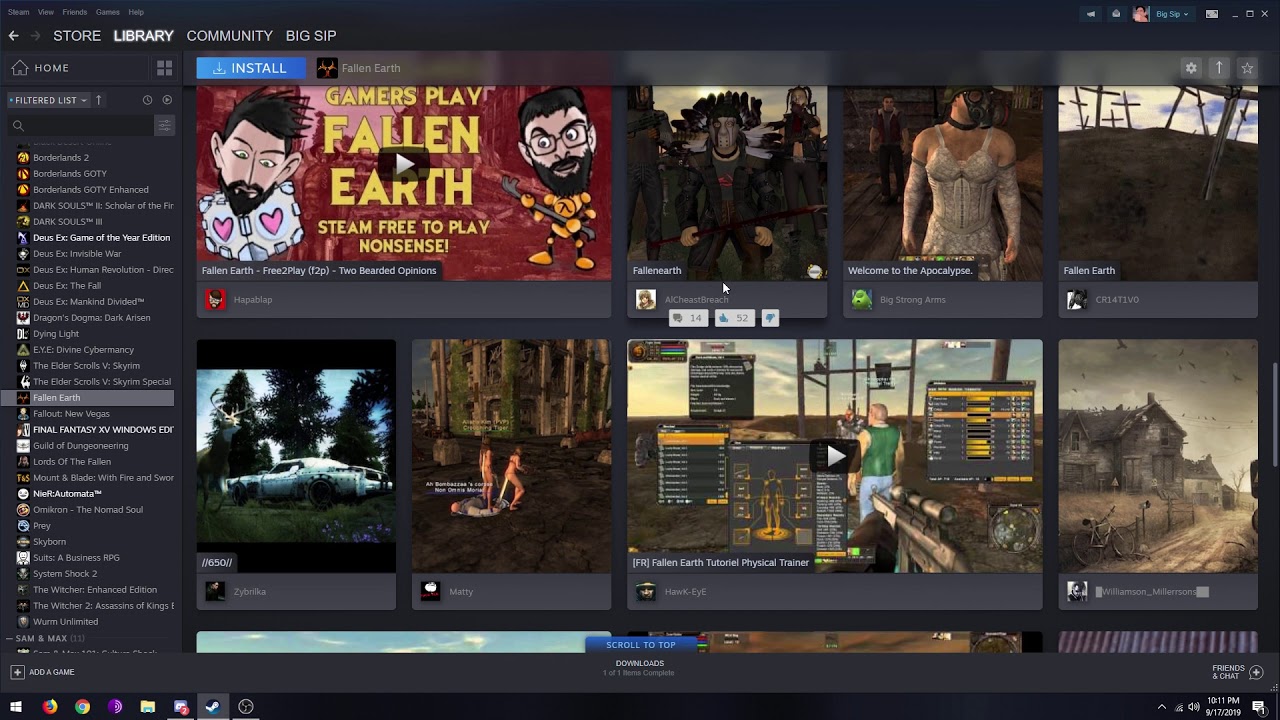 Steam Library Beta
