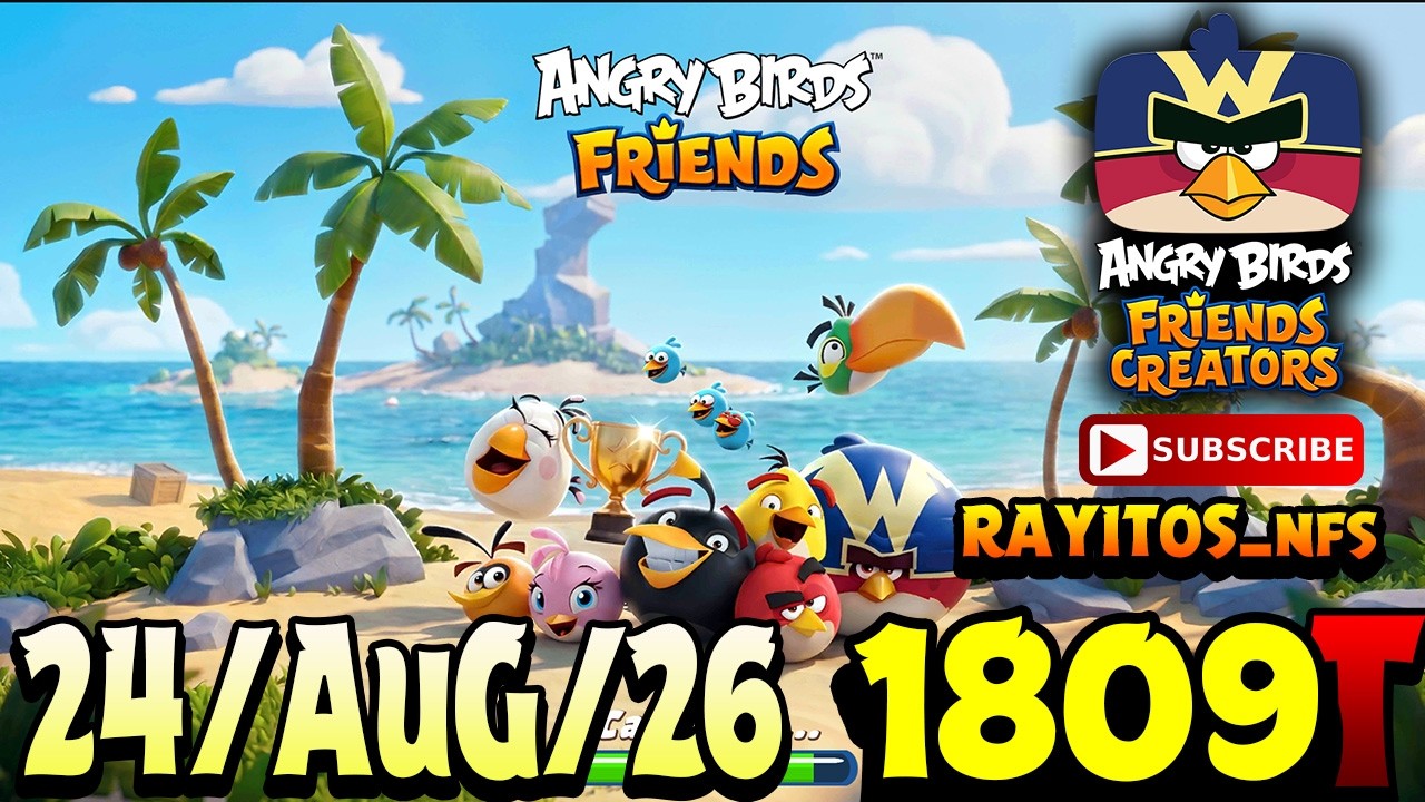 Angry Birds Friends All Levels Tournament 1809 Highscore POWER-UP walkthrough