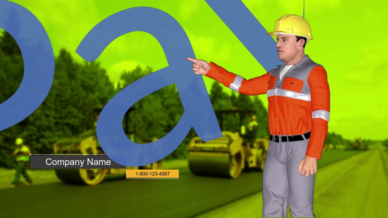 Paving Animation Video Example