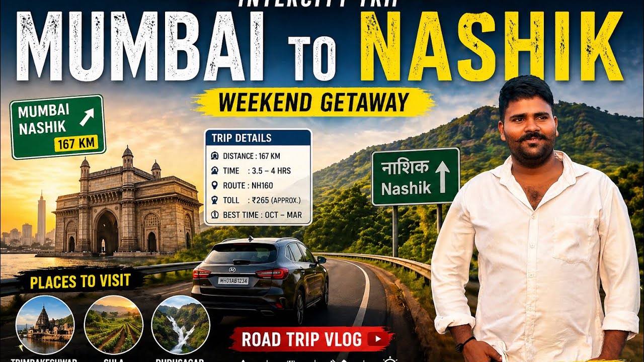     Ultimate Mumbai to Nashik Road Trip Guide 🚘 | Route, Toll, Food Stops & Budget