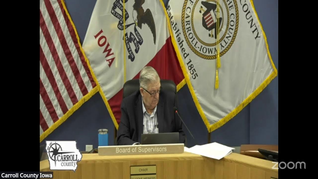 Carroll County Iowa Board of Supervisors Meeting