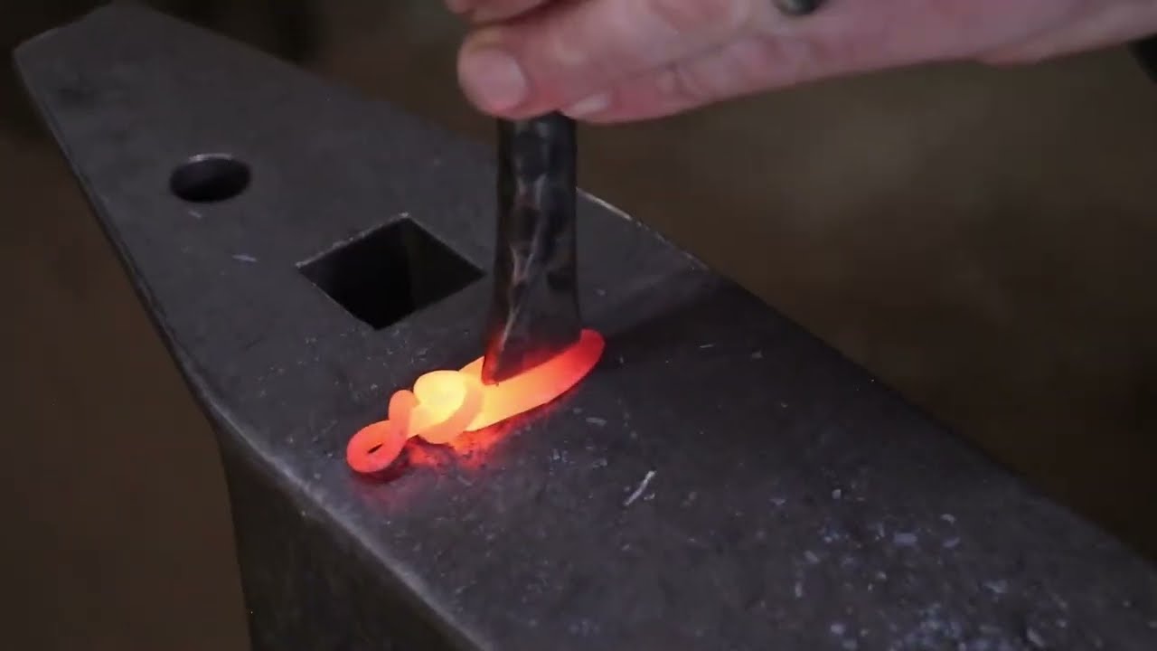 Wrapped iron necklace pendant - Forging